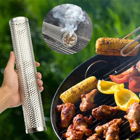 Grill Glitter 6in or 12in Square, Round or Hexagon Pellet Tube for Grilling and Smoking