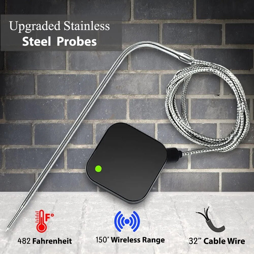 AidMax Wireless Remote Digital Cooking Thermometer with Probe for BBQ or Smoker