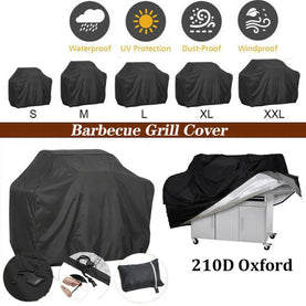 Grill Glitter Heavy Duty Waterproof BBQ Covers - Black